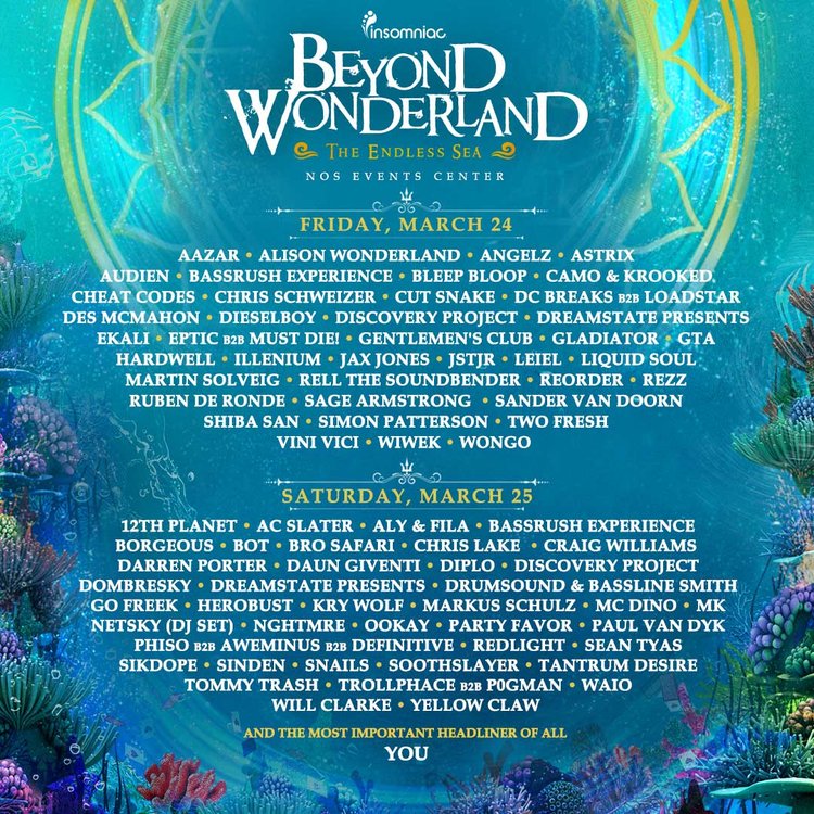 beyond wonderland 2016 line up