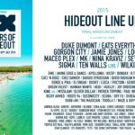 hideout festival lineup 2015