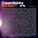 creamfields lineup 2014
